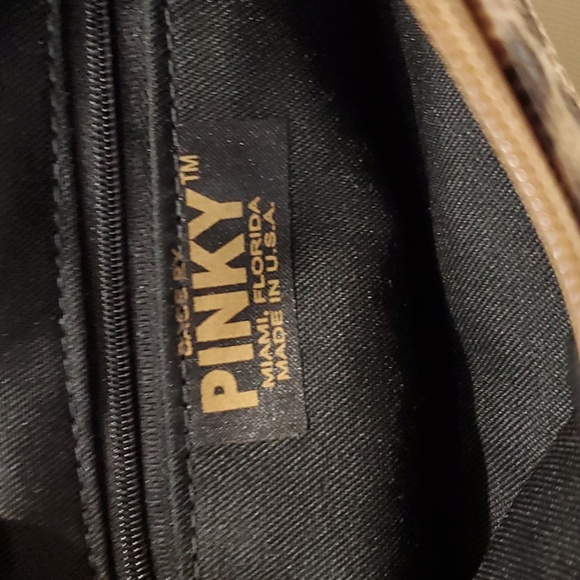 Pinky#6818-531cross body bag with top zipper Animal print - Picture 4 of 5